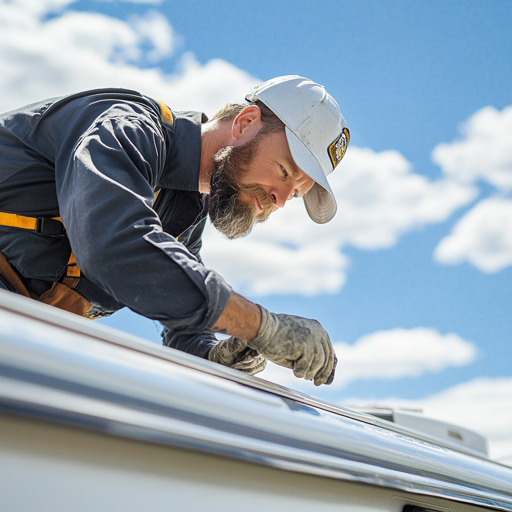 rv-repair-guy-resealing-roof